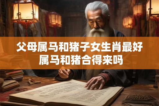 父母属马和猪子女生肖最好 属马和猪合得来吗