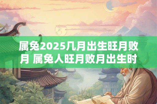 属兔2025几月出生旺月败月 属兔人旺月败月出生时间