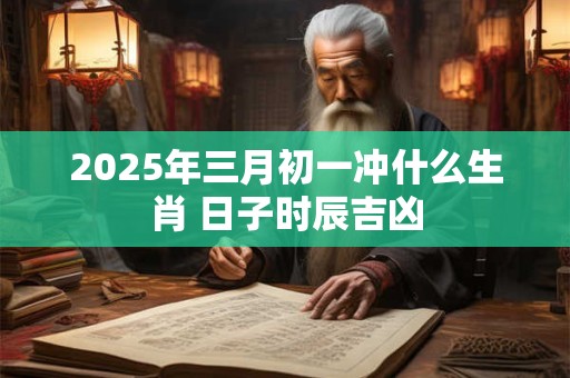2026年三月初一冲什么生肖 日子时辰吉凶 2026年三月初一冲什么生肖 日子时辰吉凶