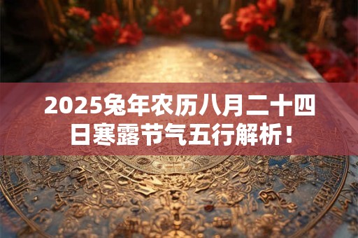 2025兔年农历八月二十四日寒露节气五行解析！