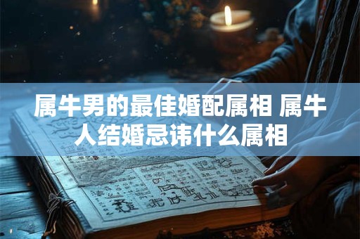 属牛男的最佳婚配属相 属牛人结婚忌讳什么属相