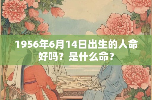 1956年6月14日出生的人命好吗？是什么命？
