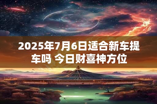 2025年7月6日适合新车提车吗 今日财喜神方位 2025年7月6日适合新车提车吗 今日财喜神方位