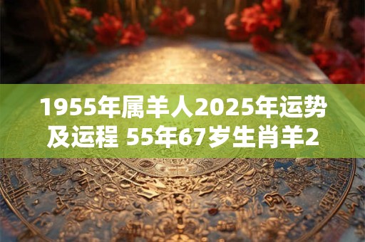 1955年属羊人2025年运势及运程 55年67岁生肖羊2025年每月运势