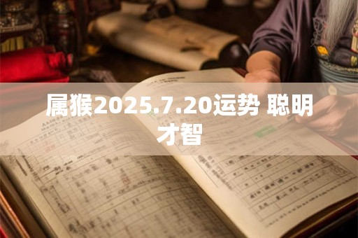 详细阅读:属猴2025.7.20运势 聪明才智 属猴2025.7.20运势 聪明才智