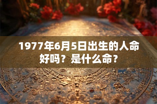 1977年6月5日出生的人命好吗？是什么命？