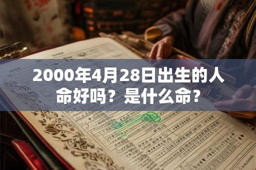 2000年4月28日出生的人命好吗？是什么命？