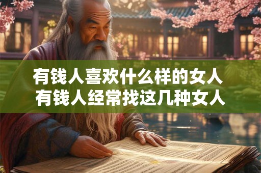 有钱人喜欢什么样的女人 有钱人经常找这几种女人