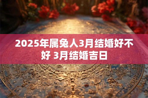 2025年属兔人3月结婚好不好 3月结婚吉日 2025年属兔人3月结婚好不好 3月结婚吉日