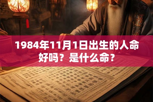 1984年11月1日出生的人命好吗？是什么命？