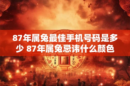 87年属兔最佳手机号码是多少 87年属兔忌讳什么颜色