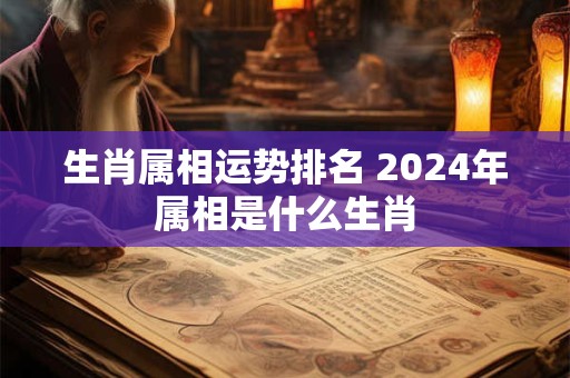 生肖属相运势排名 2024年属相是什么生肖