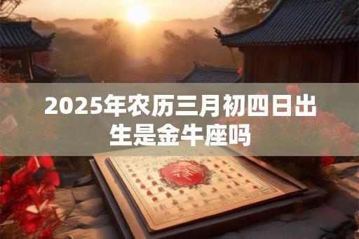 2025年农历三月初四日出生是金牛座吗