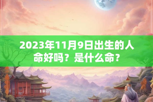 2023年11月9日出生的人命好吗？是什么命？