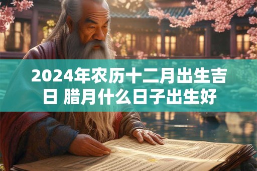 2024年农历十二月出生吉日 腊月什么日子出生好