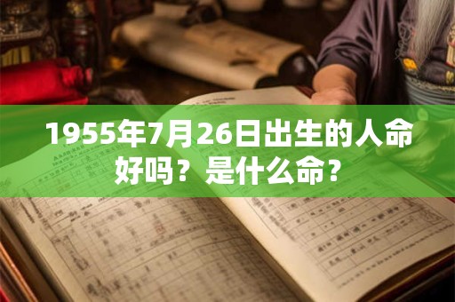 1955年7月26日出生的人命好吗？是什么命？