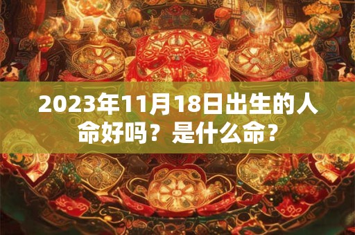 2023年11月18日出生的人命好吗？是什么命？