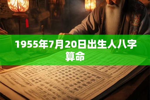 1955年7月20日出生人八字算命