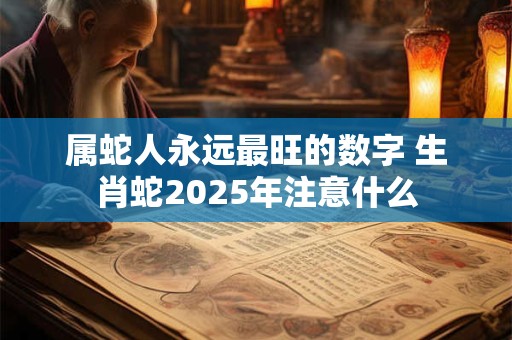属蛇人永远最旺的数字 生肖蛇2025年注意什么 属蛇人永远最旺的数字 生肖蛇2025年注意什么