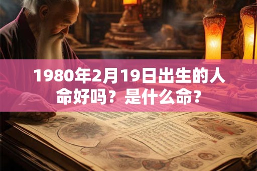 1980年2月19日出生的人命好吗？是什么命？