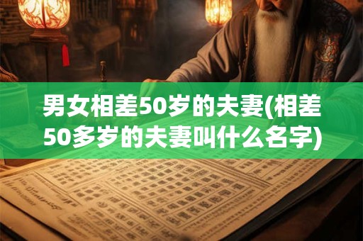 男女相差50岁的夫妻(相差50多岁的夫妻叫什么名字)