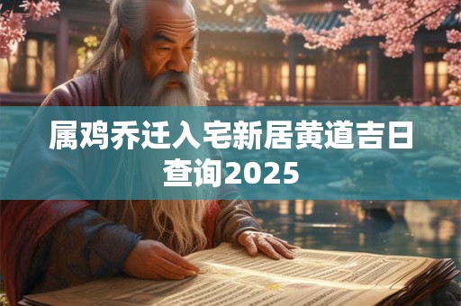 属鸡乔迁入宅新居黄道吉日查询2025