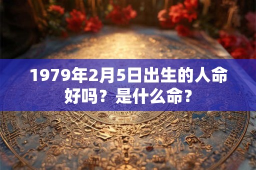 1979年2月5日出生的人命好吗？是什么命？