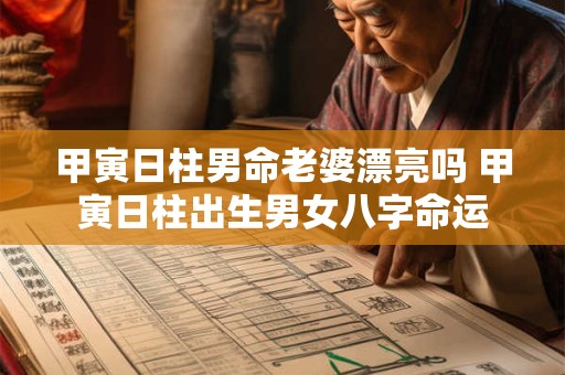 甲寅日柱男命老婆漂亮吗 甲寅日柱出生男女八字命运