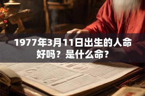 1977年3月11日出生的人命好吗？是什么命？