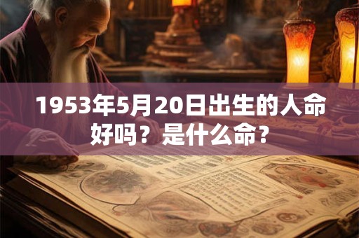 1953年5月20日出生的人命好吗？是什么命？