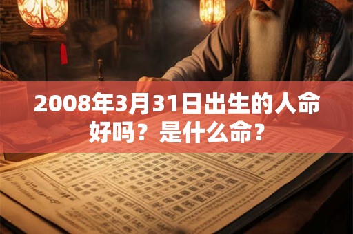 2008年3月31日出生的人命好吗？是什么命？