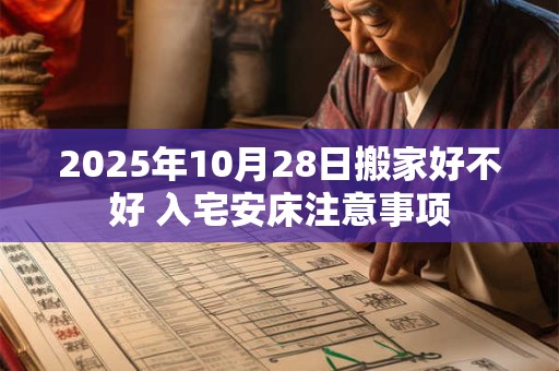 2025年10月28日搬家好不好 入宅安床注意事项