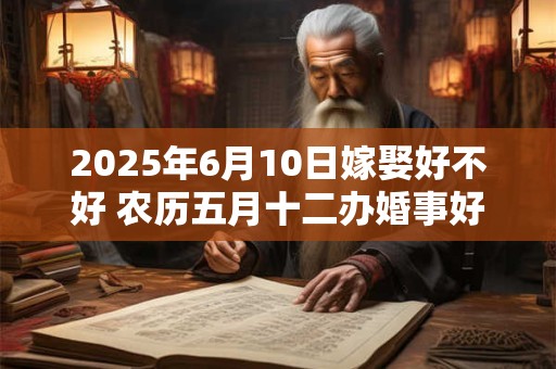 2025年6月10日嫁娶好不好 农历五月十二办婚事好吗