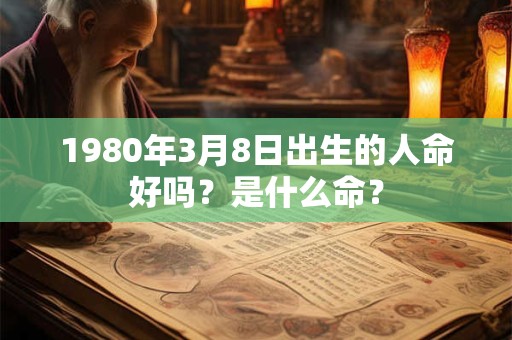 1980年3月8日出生的人命好吗？是什么命？