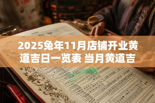 2025兔年11月店铺开业黄道吉日一览表 当月黄道吉日一览