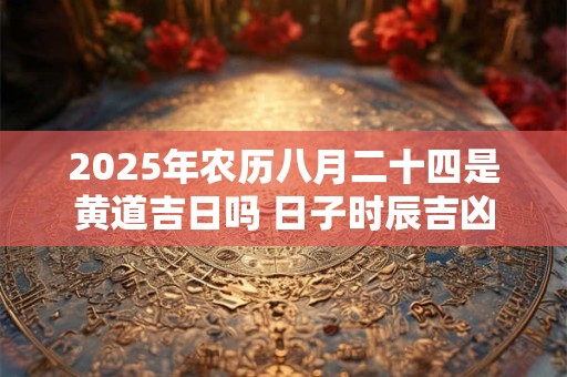 2025年农历八月二十四是黄道吉日吗 日子时辰吉凶