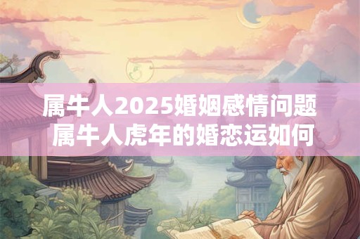 属牛人2025婚姻感情问题 属牛人虎年的婚恋运如何