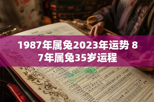 详细阅读:1987年属兔2023年运势 87年属兔35岁运程 1987年属兔2023年运势 87年属兔35岁运程