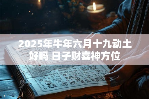 2025年牛年六月十九动土好吗 日子财喜神方位