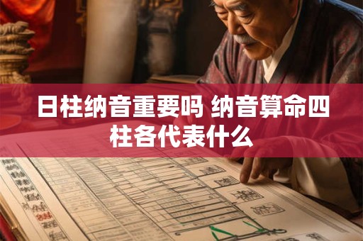 日柱纳音重要吗 纳音算命四柱各代表什么