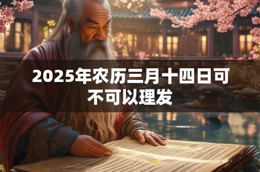 2025年农历三月十四日可不可以理发