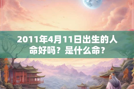 2011年4月11日出生的人命好吗？是什么命？