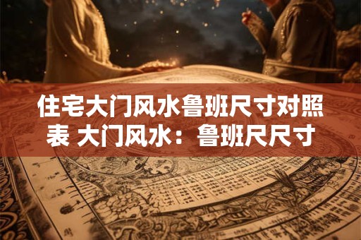 住宅大门风水鲁班尺寸对照表 大门风水：鲁班尺尺寸明细图片