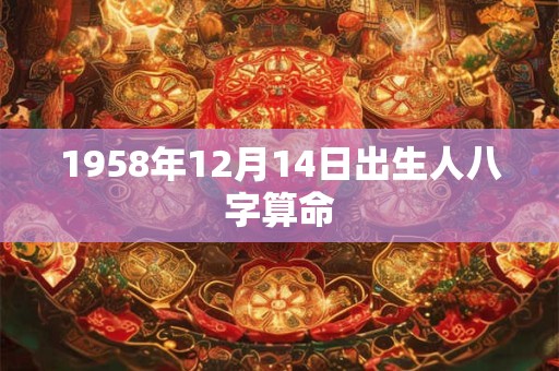 1958年12月14日出生人八字算命