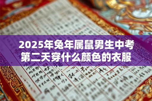 2025年兔年属鼠男生中考第二天穿什么颜色的衣服