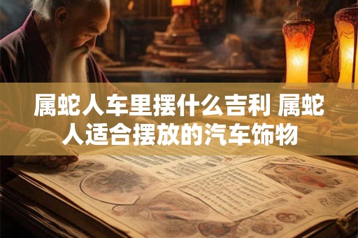 属蛇人车里摆什么吉利 属蛇人适合摆放的汽车饰物