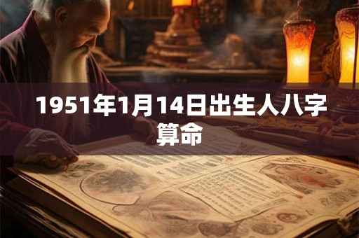 1951年1月14日出生人八字算命