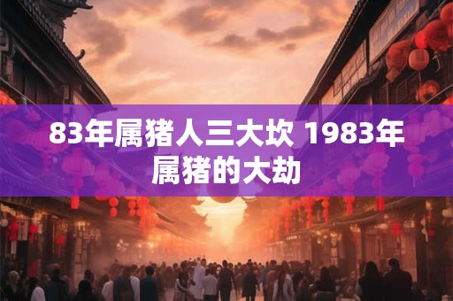 83年属猪人三大坎 1983年属猪的大劫