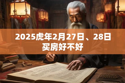 2025虎年2月27日、28日买房好不好