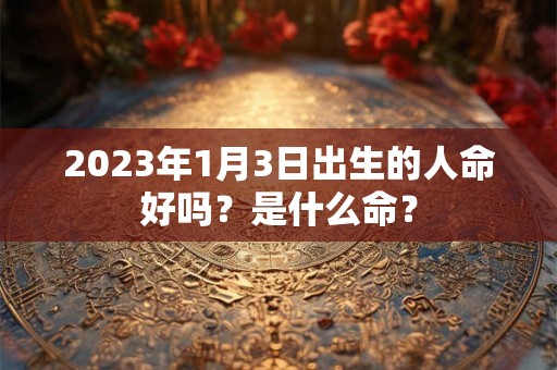 详细阅读:2023年1月3日出生的人命好吗?是什么命? 2023年1月3日出生的人命好吗?是什么命?